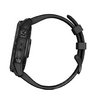 Часы Garmin Fenix 7X Sapphire Solar титановый черный DLC с силиконовым ремешком