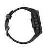 Часы Garmin Fenix 7S Solar серый с черным силиконовым ремешком