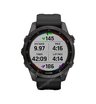 Часы Garmin Fenix 7S Sapphire Solar титановый угольно-серый DLC с силиконовым ремешком