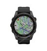 Часы Garmin Fenix 7S Sapphire Solar титановый угольно-серый DLC с силиконовым ремешком