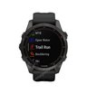 Часы Garmin Fenix 7S Sapphire Solar титановый угольно-серый DLC с силиконовым ремешком