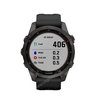 Часы Garmin Fenix 7S Sapphire Solar титановый угольно-серый DLC с силиконовым ремешком