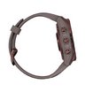 Часы Garmin Fenix 7S Sapphire Solar титановый темно-бронзовый с сланцево-серым силиконовым ремешком
