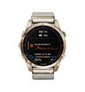 Часы Garmin Fenix 7S Sapphire Solar титановый кремовый с нейлоновым ремешком