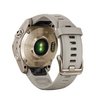 Часы Garmin Fenix 7S Sapphire Solar титановый кремово-золотой с светло-песочным силиконовым ремешком
