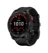 Часы Garmin Fenix 7 Solar серый с черным ремешком