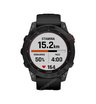 Часы Garmin Fenix 7 Solar серый с черным ремешком