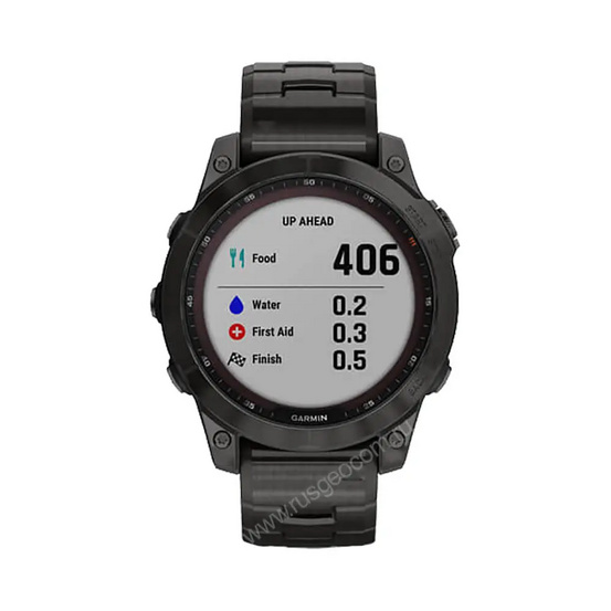 Часы Garmin Fenix 7 Sapphire Solar титановый угольно-серый DLC с угольно-серым титановым DLC браслетом