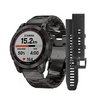 Часы Garmin Fenix 7 Sapphire Solar титановый угольно-серый DLC с угольно-серым титановым DLC браслетом