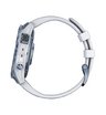 Часы Garmin Fenix 7 Sapphire Solar титановый синий минерал DLC с белым ремешком