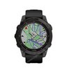 Часы Garmin Fenix 7 Sapphire Solar титановый серый DLC с черным ремешком