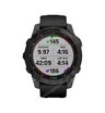 Часы Garmin Fenix 7 Sapphire Solar титановый серый DLC с черным ремешком