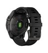 Часы Garmin Fenix 7 Sapphire Solar титановый серый DLC с черным ремешком
