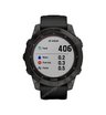 Часы Garmin Fenix 7 Sapphire Solar титановый черный DLC с черным ремешком