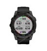 Часы Garmin Fenix 7 Sapphire Solar титановый черный DLC с черным ремешком