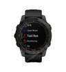 Часы Garmin Fenix 7 Sapphire Solar титановый черный DLC с черным ремешком