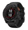Часы Garmin Fenix 7 PRO Solar серый с черным ремешком