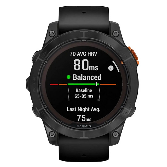 Часы Garmin Fenix 7 PRO Solar серый с черным ремешком