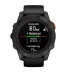 Часы Garmin Fenix 7 PRO Solar серый с черным ремешком