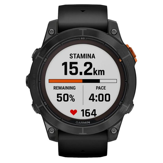 Часы Garmin Fenix 7 PRO Solar серый с черным ремешком