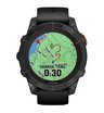 Часы Garmin Fenix 7 PRO Solar серый с черным ремешком