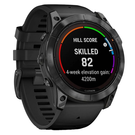 Часы Garmin Fenix 7 PRO Solar Edition серый корпус с черным ремешком