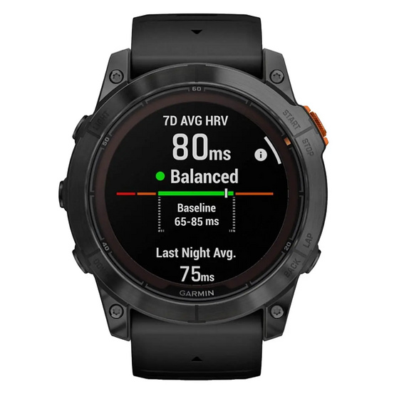 Часы Garmin Fenix 7 PRO Solar Edition серый корпус с черным ремешком