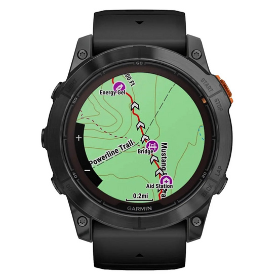 Часы Garmin Fenix 7 PRO Solar Edition серый корпус с черным ремешком