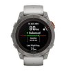 Часы Garmin Fenix 7 PRO Sapphire Solar титановый серый с серо-оранжевым ремешком