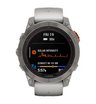 Часы Garmin Fenix 7 PRO Sapphire Solar титановый серый с серо-оранжевым ремешком