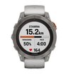 Часы Garmin Fenix 7 PRO Sapphire Solar титановый серый с серо-оранжевым ремешком