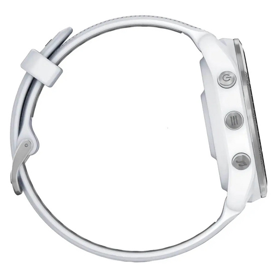 Часы Garmin Forerunner 965 белые, титановый безель, с белым ремешком