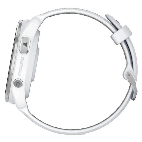 Часы Garmin Forerunner 965 белые, титановый безель, с белым ремешком