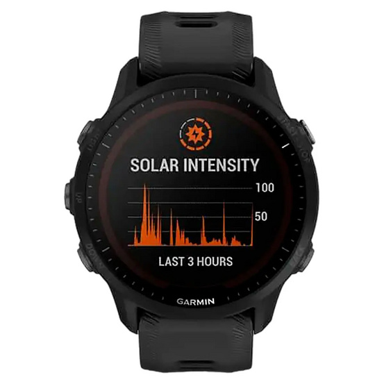Часы Garmin Forerunner 955 Solar с черным ремешком