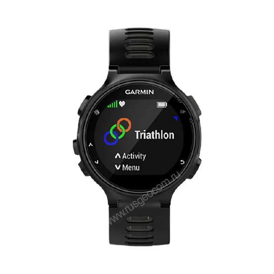 Часы Garmin Forerunner 735XT HRM-Tri-Swim черно-серые
