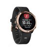 Часы Garmin Forerunner 645 Music розовое золото с черным ремешком
