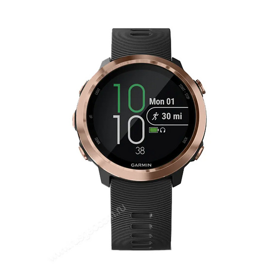 Часы Garmin Forerunner 645 Music розовое золото с черным ремешком
