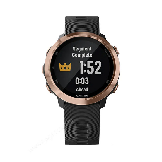 Часы Garmin Forerunner 645 Music розовое золото с черным ремешком