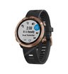 Часы Garmin Forerunner 645 Music розовое золото с черным ремешком