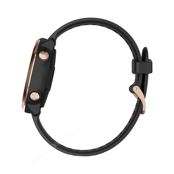 Часы Garmin Forerunner 645 Music розовое золото с черным ремешком