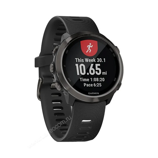 Часы Garmin Forerunner 645 Music серые с черным ремешком