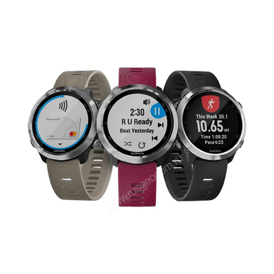 Часы Garmin Forerunner 645 Music с вишневым ремешком