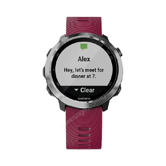 Часы Garmin Forerunner 645 Music с вишневым ремешком
