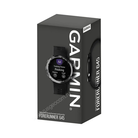 Часы Garmin Forerunner 645 с черным ремешком