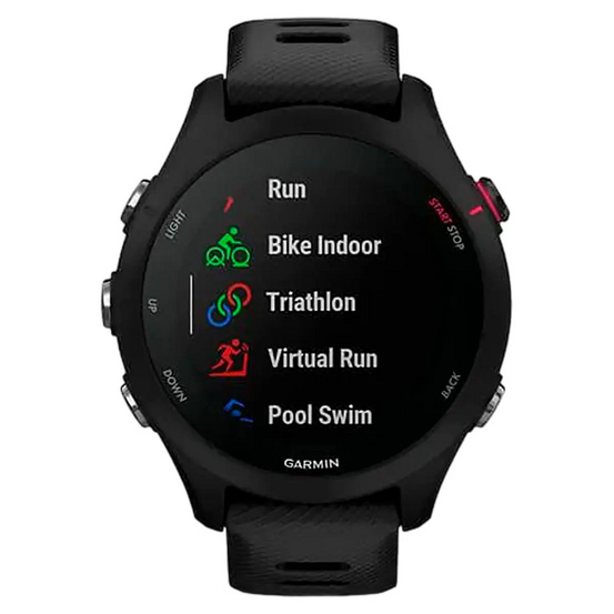 Часы Garmin Forerunner 255S Music с черным ремешком