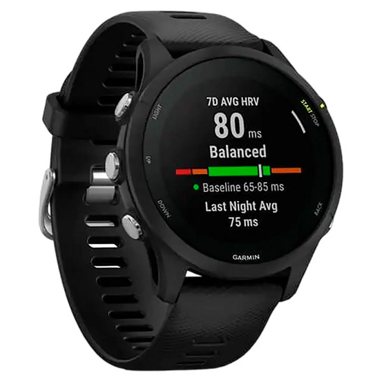Часы Garmin Forerunner 255 Music с черным ремешком