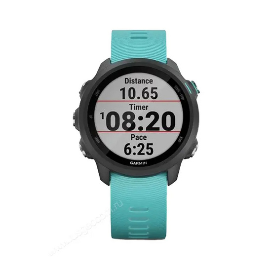 Часы Garmin Forerunner 245 Music черные с бирюзовым ремешком