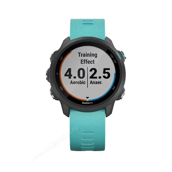 Часы Garmin Forerunner 245 Music черные с бирюзовым ремешком
