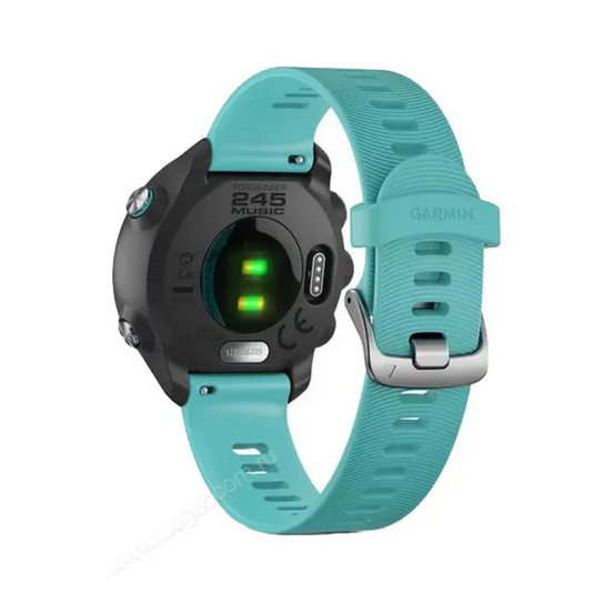 Часы Garmin Forerunner 245 Music черные с бирюзовым ремешком