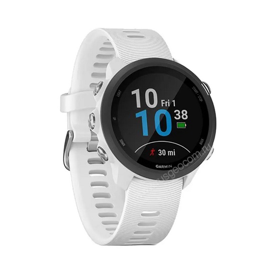 Часы Garmin Forerunner 245 Music белые с белым ремешком